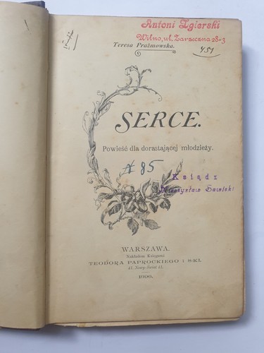 1896 teresa prażmowska serce - teresa, "serce